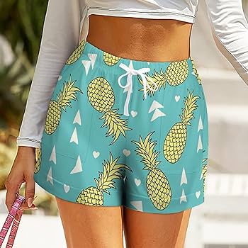 Amazon.co.jp: レディース ショートパンツ パイナップル柄